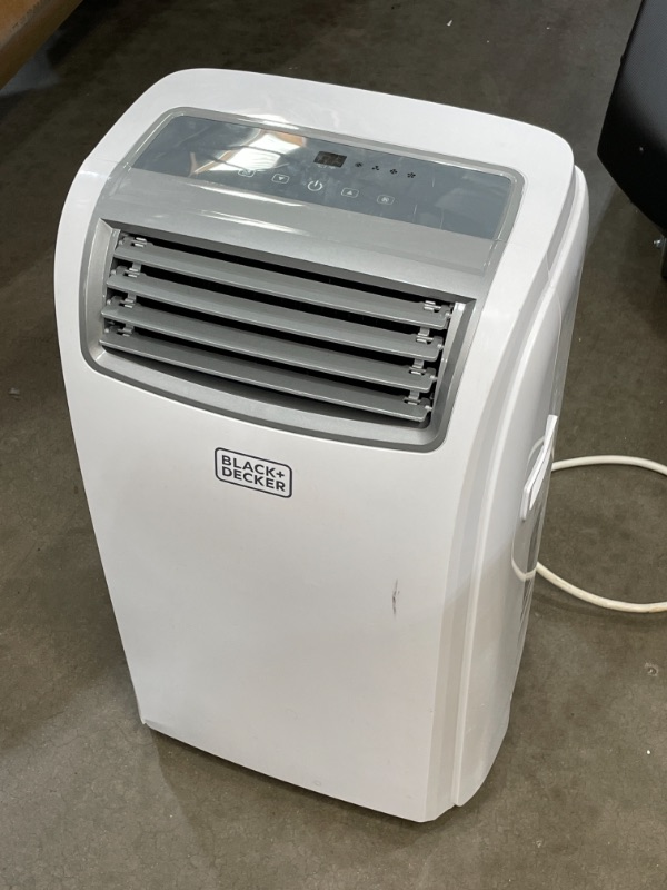 Photo 2 of PARTS ONLY BLACKDECKER BPACT14WT Portable Air Conditioner with Remote Control 7700 BTU DOE 14000 BTU ASHRAE Cools Up to 350 Square Feet White