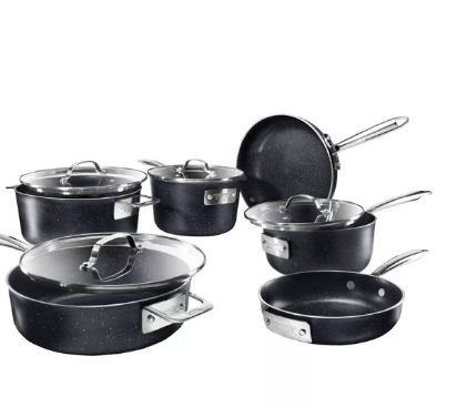 Photo 1 of Granitestone Diamond Pro Stackmaster 10Piece Cookware Set MISSING A POT