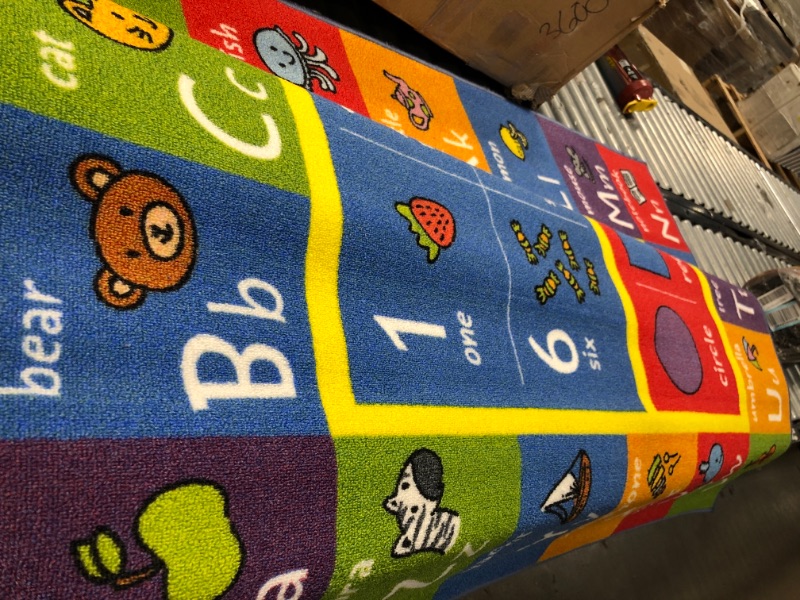 Photo 2 of Kev  Cooper Playtime Collection ABC Numbers and Shapes Educational Area Rug  50 x 66