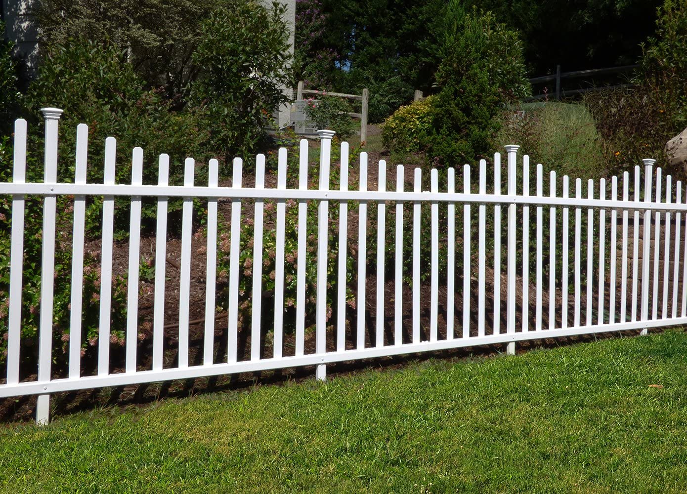 Photo 1 of Zippity Outdoor Products ZP19018 Manchester NoDig Vinyl Fence White