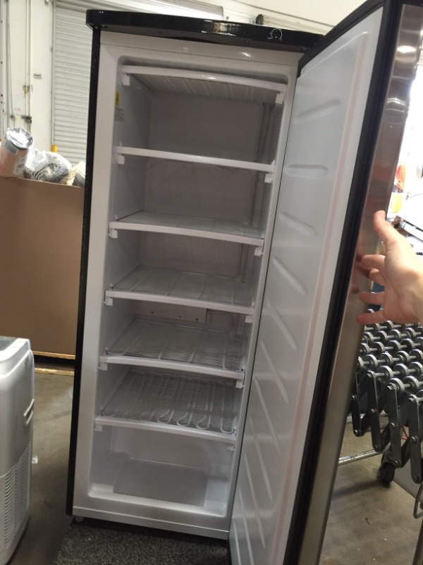 Photo 4 of Frigidaire Efrf696amz Upright Freezer 65 Cu ft Stainless Platinum Design Series HEAVILY DAMAGED PLEASE SEE PHOTOS PARTS ONLY