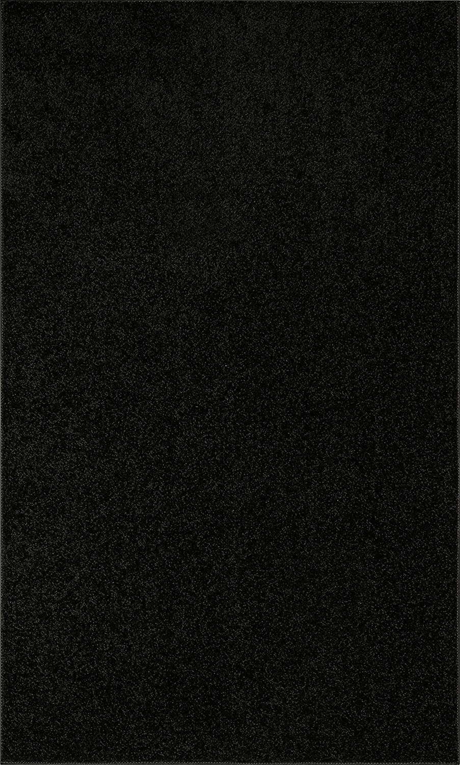 Photo 1 of Ambiant Pet Friendly Solid Color Area Rug Black  2 x 12 AS IS USED DIRTY