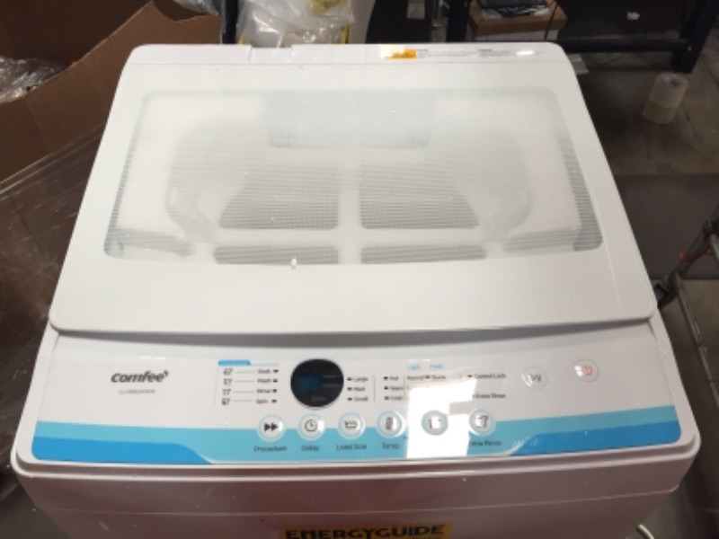 Photo 5 of COMFEE 16 Cuft Portable Washing Machine 11lbs Capacity Fully Automatic Compact Washer with Wheels 6 Wash Programs Laundry Washer with Drain Pump Ideal for Apartments RV Camping Ivory White
DAMAGED PLEASE SEE PHOTOS