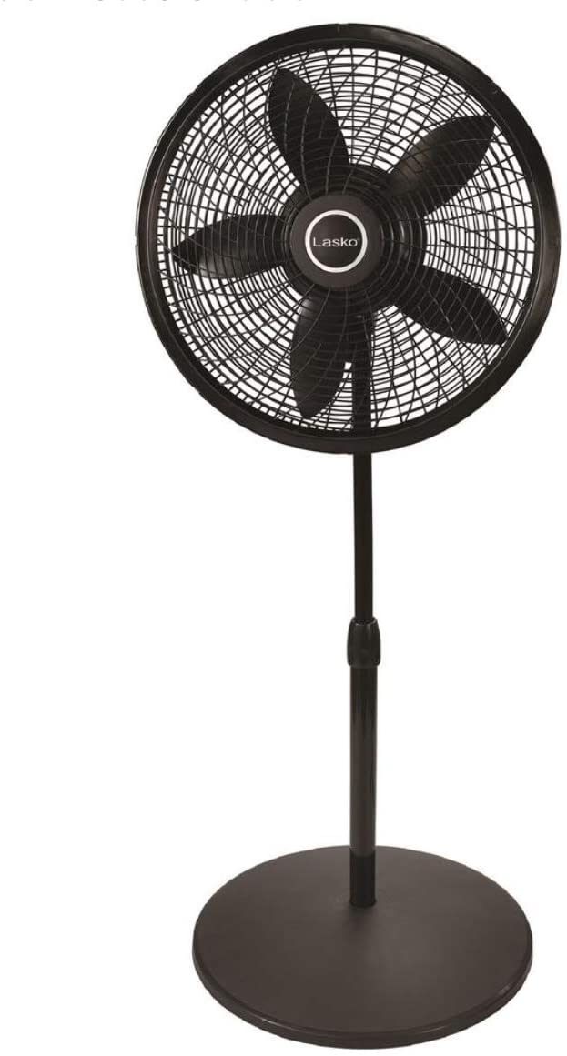 Photo 1 of Cyclone AdjustableHeight 18 in 3 Speed Black Oscillating Pedestal Fan