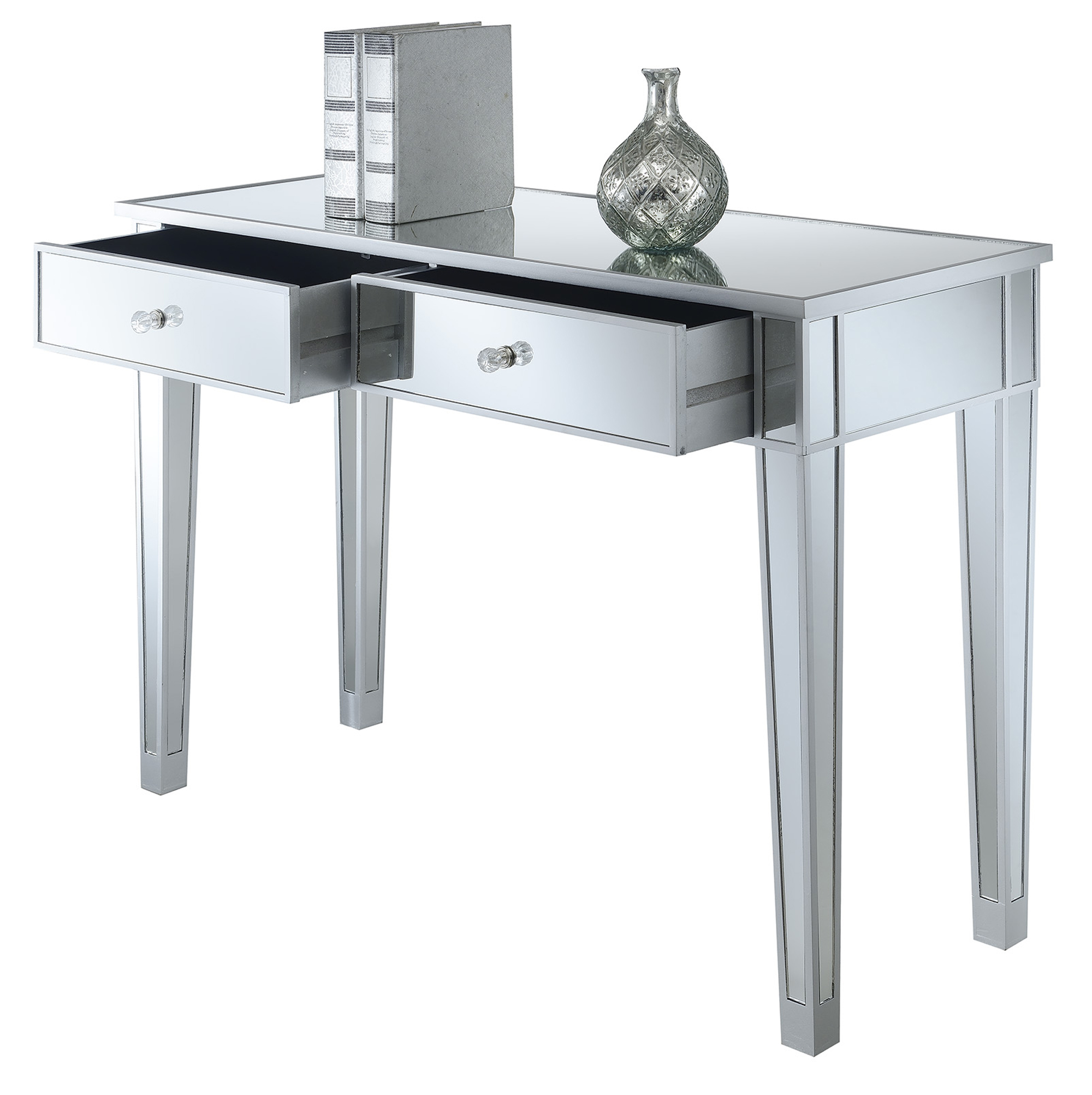 Photo 1 of Convenience Concepts Gold Coast Mirrored Desk Vanity