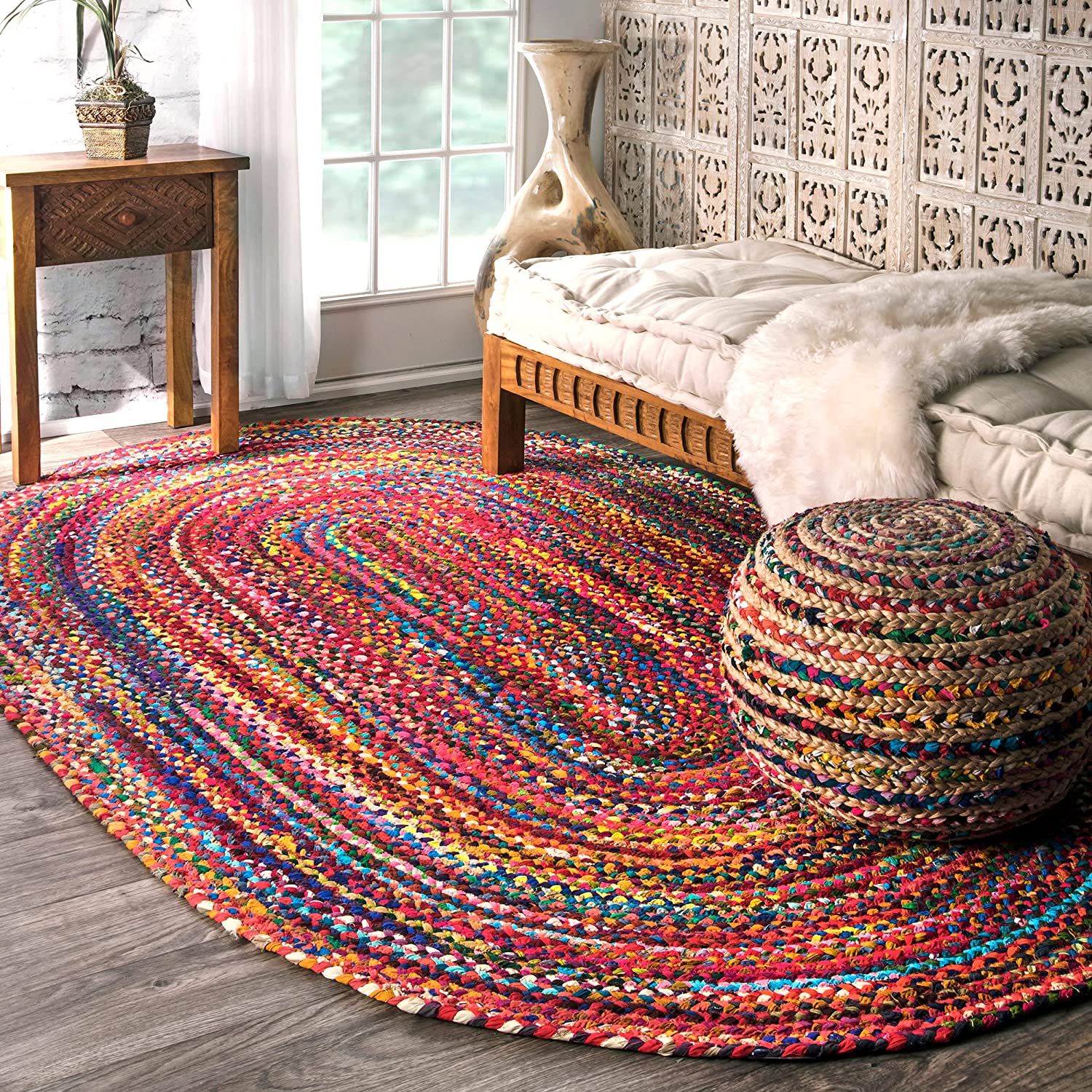 Photo 1 of nuLOOM Tammara Hand Braided Area Rug 3 x 5 Multi