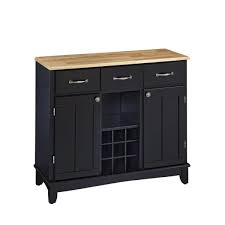 Photo 1 of HOMESTYLES
Black and Cottage Oak Buffet with Wine Storage box 2 of 2