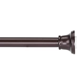 Photo 1 of Amazon Basics Tension Curtain Rod Adjustable 4272 Width  Bronze Bell Finial