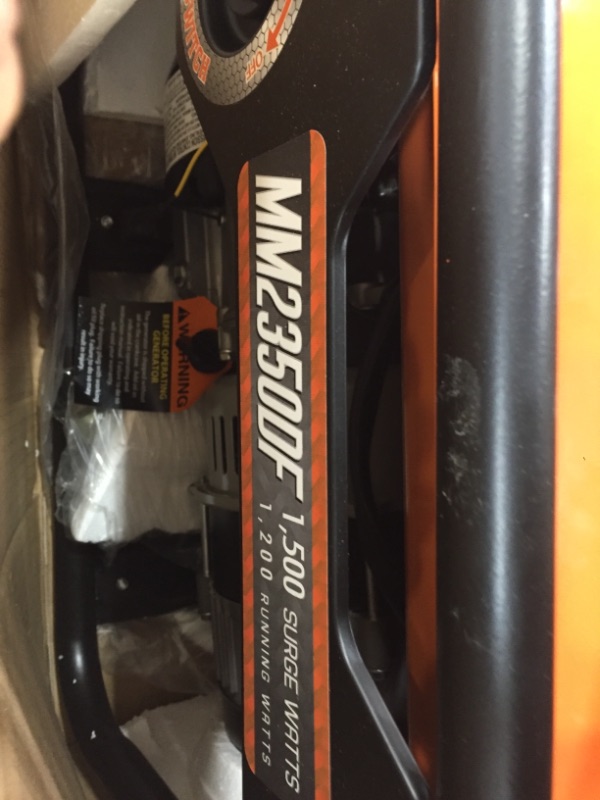 Photo 4 of Mech Marvels MM2350 Portable Generator Orange