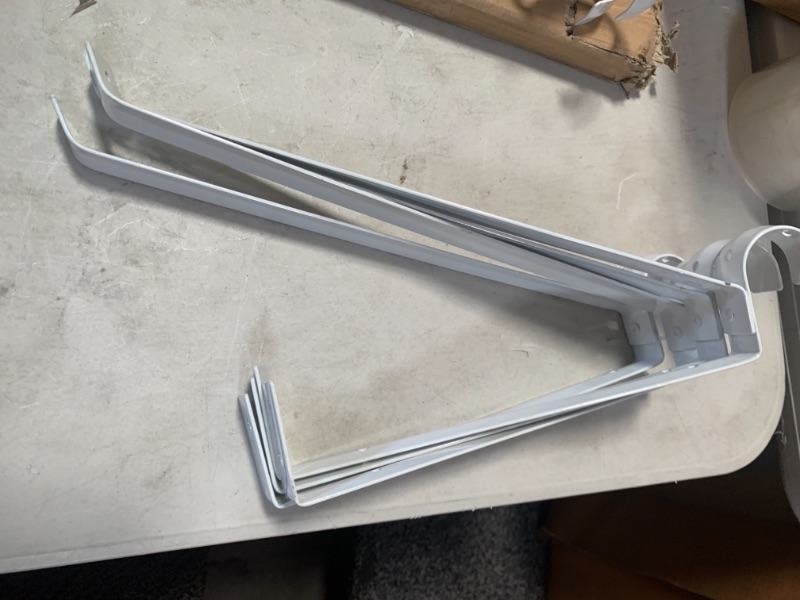 Photo 1 of 12625 in x 095 in Steel Adjustable Shelf and Rod Bracket AS IS 4PK