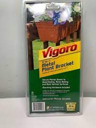 Photo 1 of NEW  Vigoro 3in1 Metal Plant Bracket Holds 30lb  Hardware SECURE PLANTERS