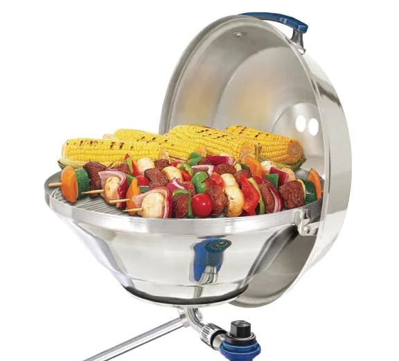 Photo 1 of Marine Kettle Portable Propane Gas Barbecue Grill in Stainless Steel
incomplete