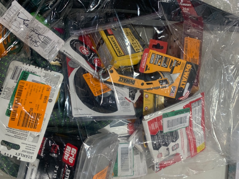 Photo 1 of LOT BAG OF HOME GOODREPAIR ITEMS 
SOLD AS IS