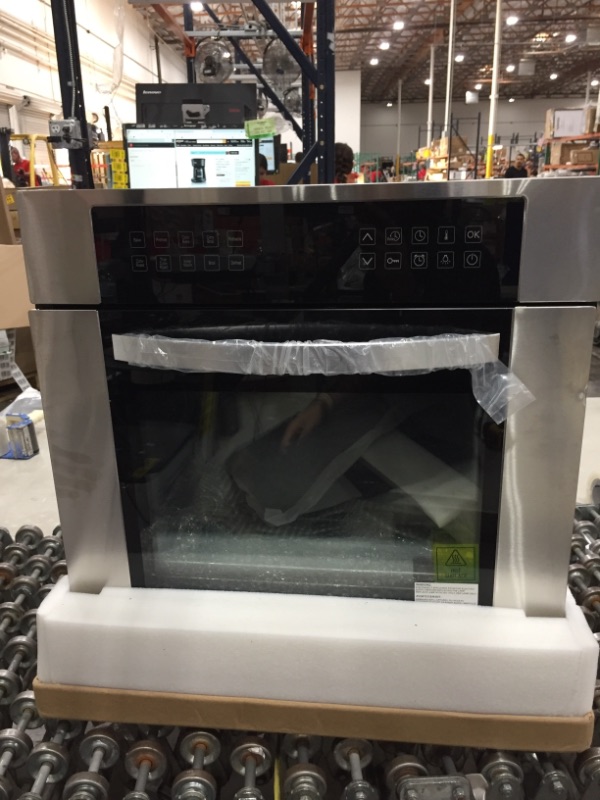Photo 1 of 24 in single wall oven (CREAMIC COATING IS CRACK)