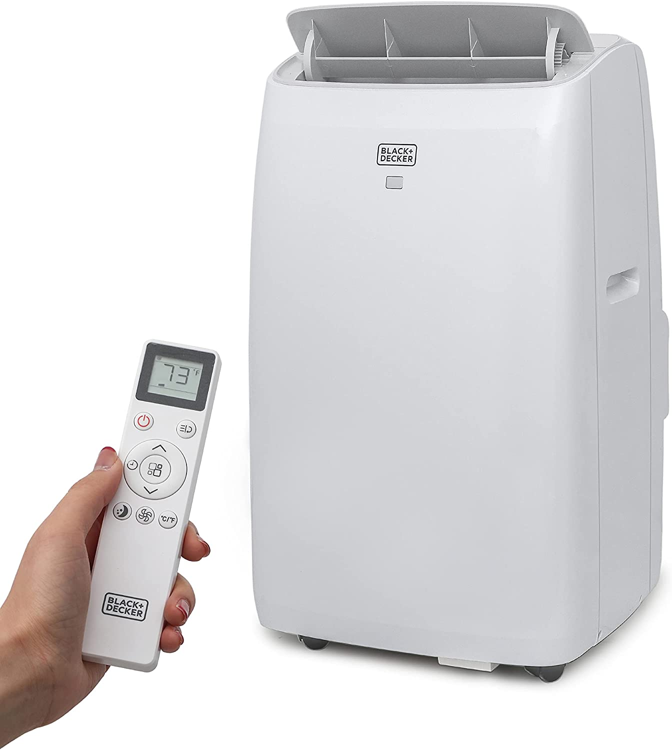 Photo 1 of BLACKDECKER BPT10WTB Portable Air Conditioner with Remote Control 10000 BTU SACCCEC 14000 BTU ASHRAE Cools Up to 450 Square Feet White