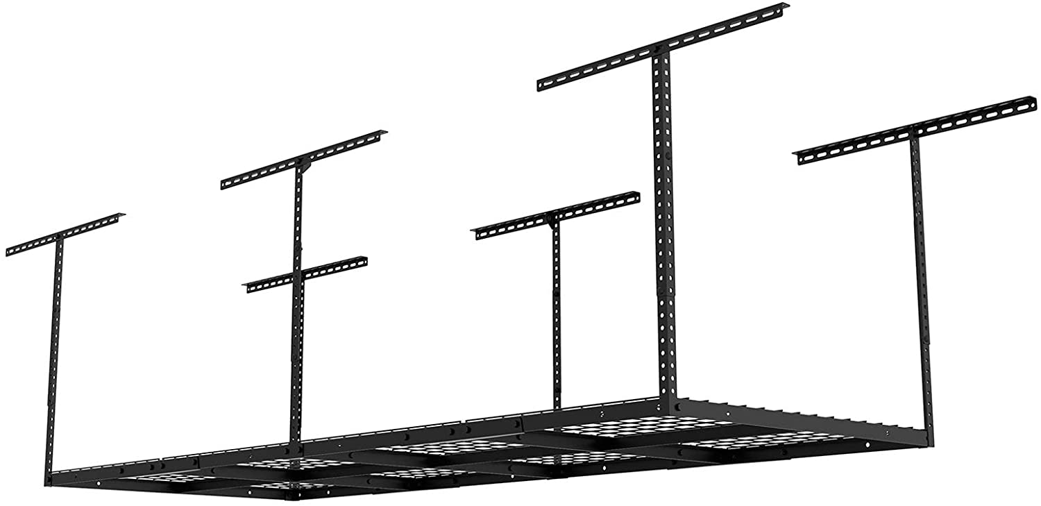 Photo 1 of fleximounts 3x8 overhead garage storage rack adjustable ceiling storage rack heavy duty 96 length x 36 width x 40 height