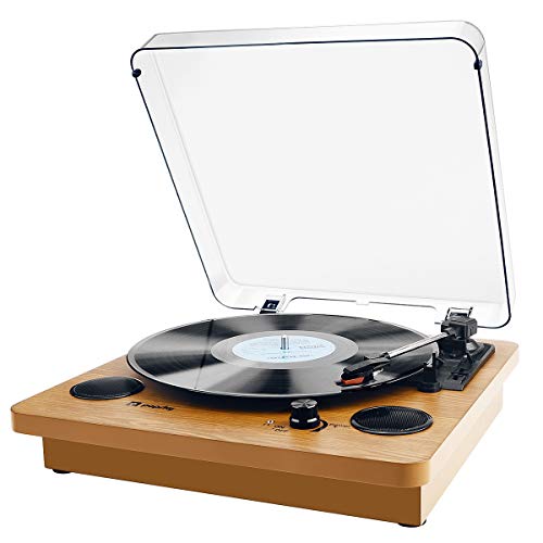 Photo 1 of Record Player Popsky 3Speed Turntable Bluetooth Vinyl Record Player with Speaker Portable LP Vinyl Player VinyltoMP3 Re
 xr636dp87