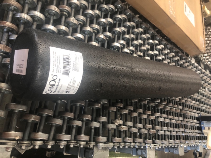 Photo 2 of Cando Highdensity black foam roller 6 x 36