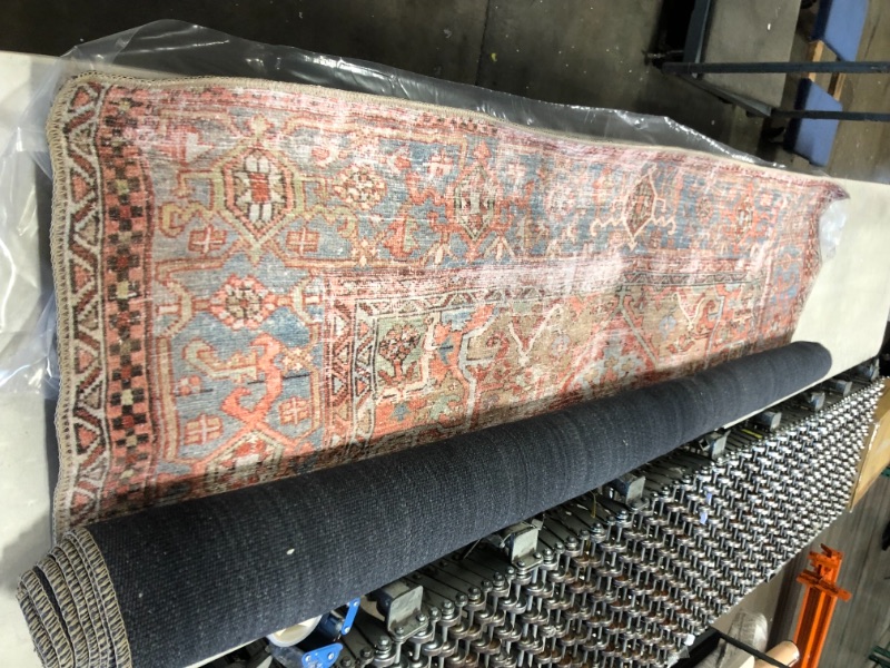 Photo 1 of Loloi Loren Collection Vintage Printed Persian Area Rug 76 x 96 TerracottaSky