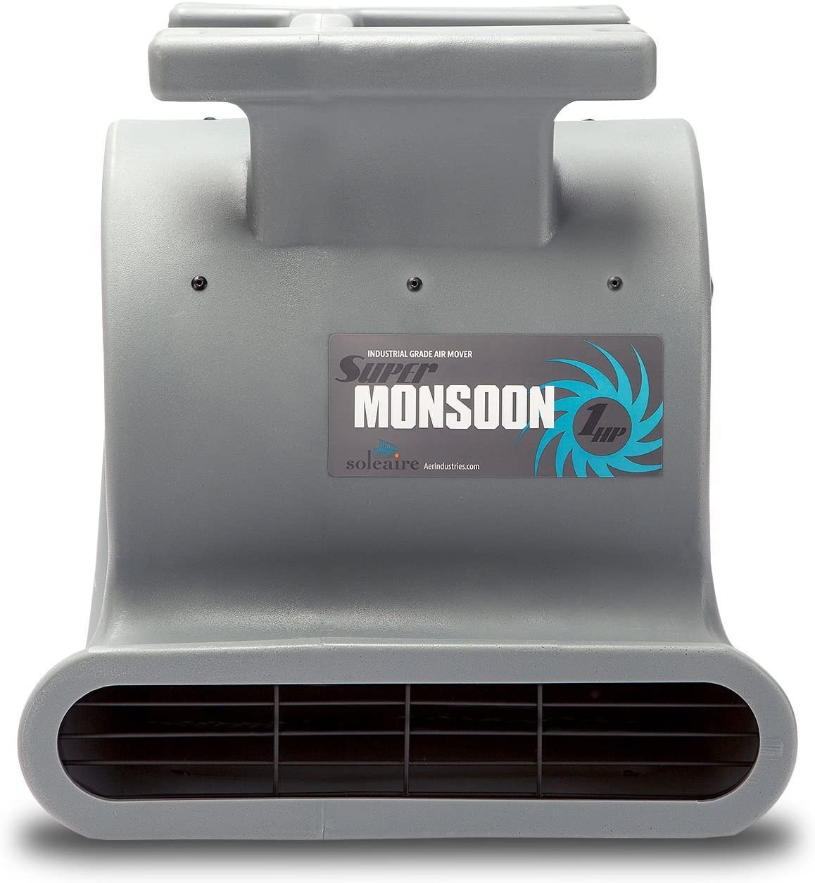 Photo 1 of Soleaire Super Monsoon SASM1HPGY Air Mover Blower Fan Carpet Dryers for Professional Carpet Cleaner Janitoral Floor Dryer Services 1 HP CE Certified Water Damage Flood Restoration Equipment Gray