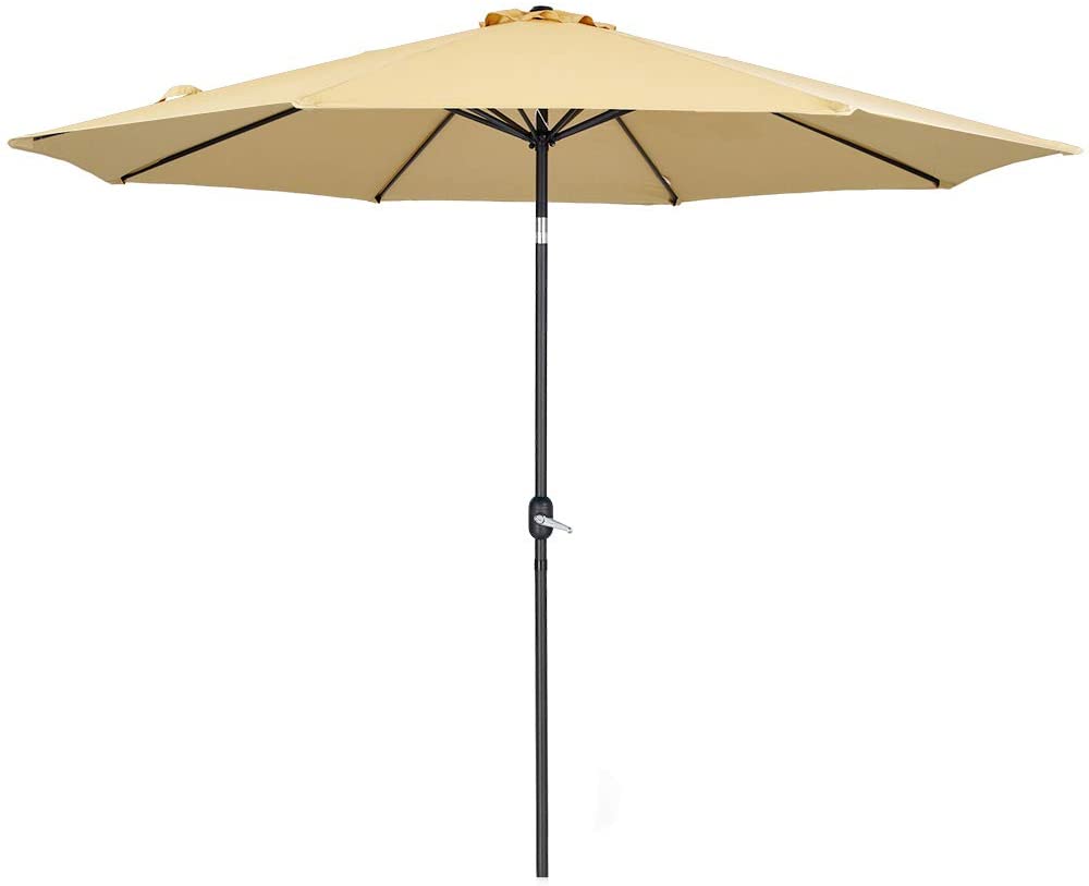 Photo 1 of Patio Watcher 11Ft Patio Umbrella Outdoor Umbrella with Push Button Tilt and Crank 8 Steel Ribs Beige
USED