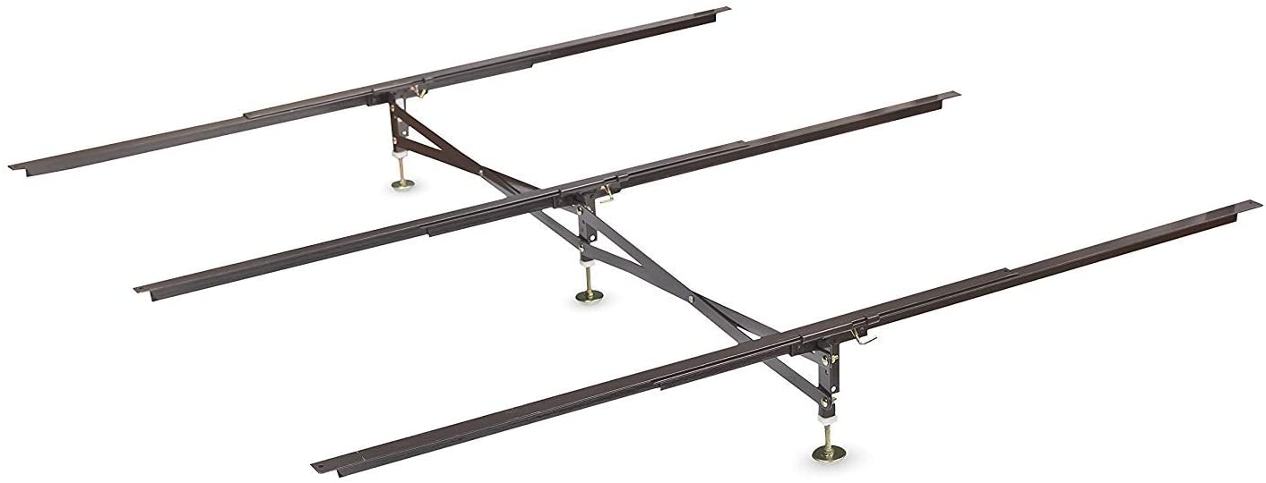 Photo 1 of Glideaway FBA_GS3 XS X Support Bed Frame System GS3 XS Model 3 Cross Rails and 3 Legs  Strong Center Support Base for Full Queen and King Mattress Box Springs and Bed Foundations  LOOSE PARTS
