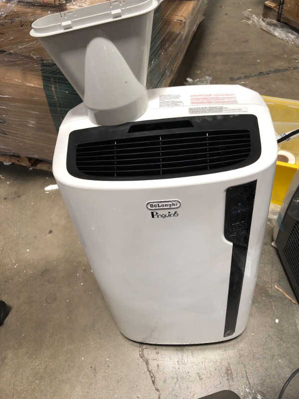 Photo 2 of DeLonghi 12500 BTU Smart Portable Air Conditioner Heater Dehumidifier  Fan  WiFi Works w Alexa  Google Home Quiet Mode 550 sq ft Large Room Pinguino 7200 DOE White