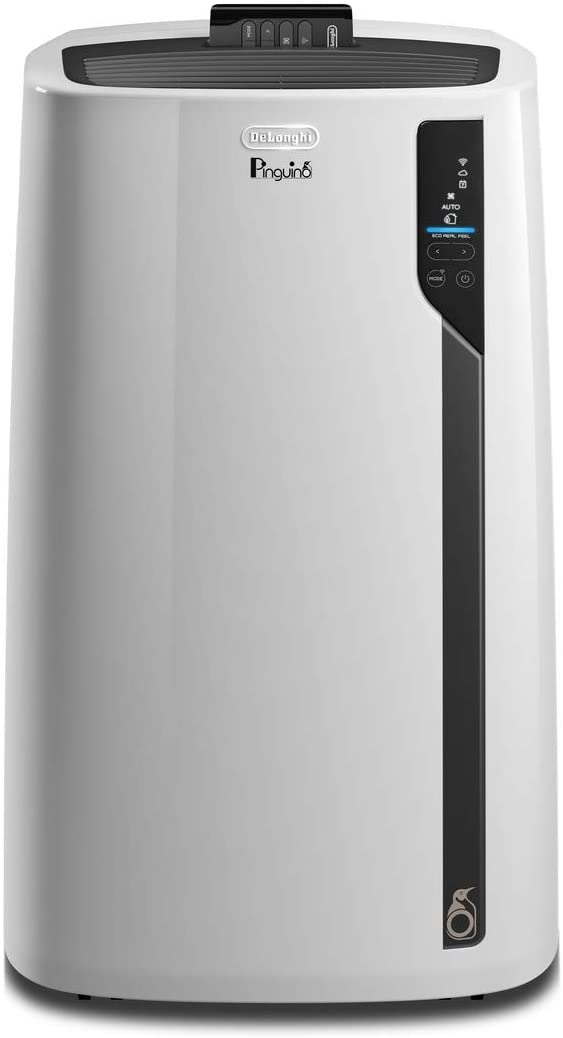 Photo 1 of DeLonghi 12500 BTU Smart Portable Air Conditioner Heater Dehumidifier  Fan  WiFi Works w Alexa  Google Home Quiet Mode 550 sq ft Large Room Pinguino 7200 DOE White