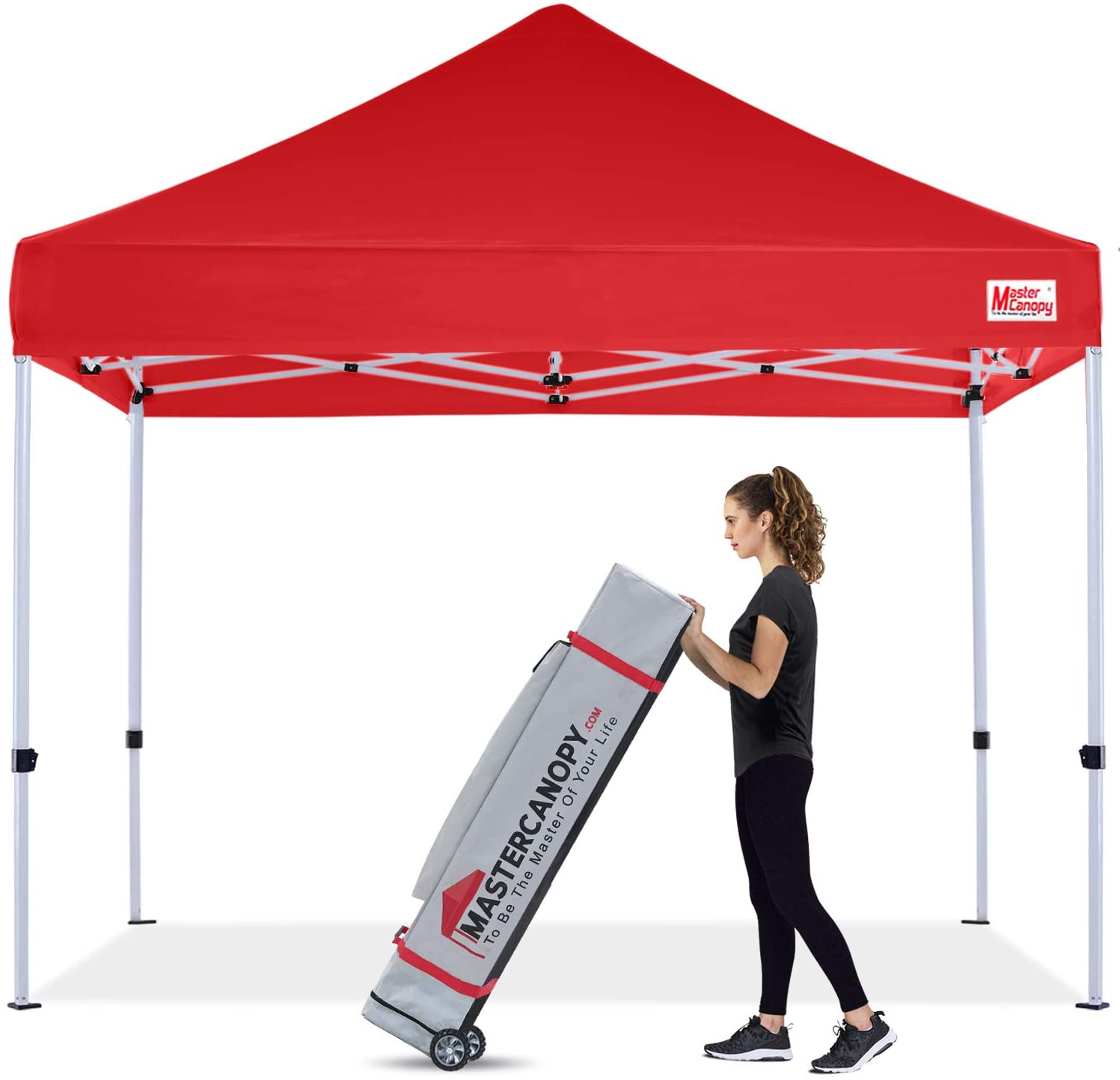 Photo 1 of Pop Up Canopy Tent Commercial Grade 10x10 Instant Shelter Red SIMILAIR TO PICTURE