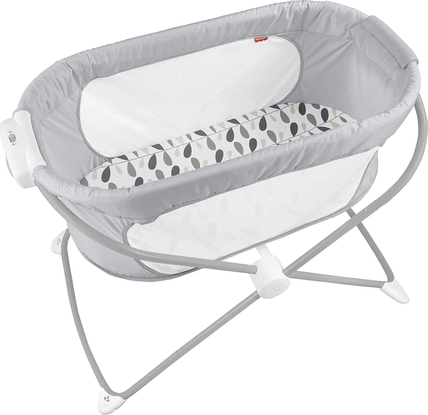 Photo 1 of FisherPrice Soothing View Bassinet  Climbing Leaves Folding Portable Baby Cradle for Newborns and Infants