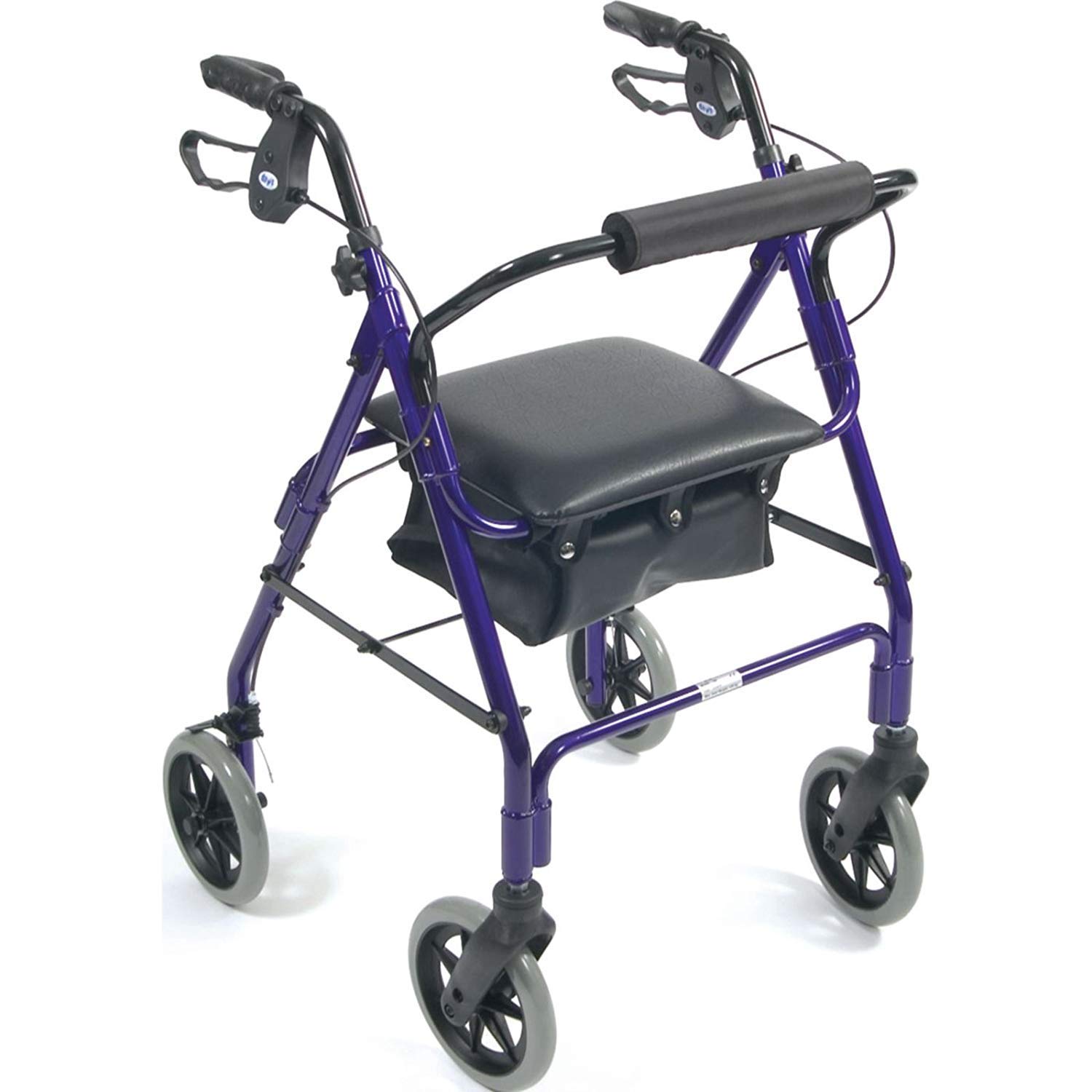 Photo 1 of Days Lightweight Aluminum Rollator Adjustable Rolling Walker with Seat for Elderly Disabled  Limited Mobility Patients Walking Stabilizer with Four Wheels 364 lb Weight Capacity