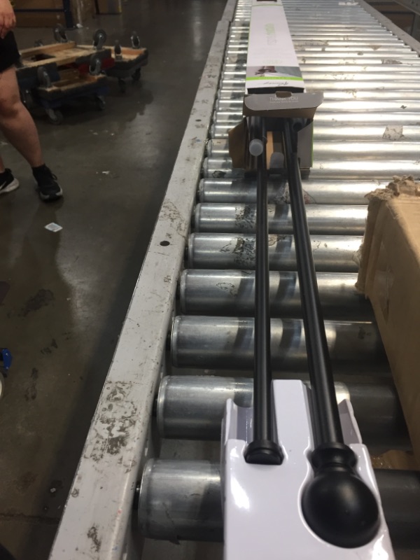 Photo 1 of 66120 Ball Standard Decorative Window Double Curtain Rod Matte Black Kenney

USED