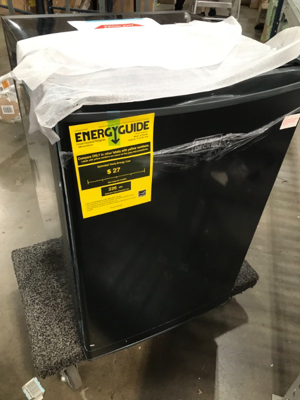 Photo 1 of Black  Decker BCRK43B Energy Star Refrigerator  43 cu ft  Black NEW SLIGHT COSMETIC DAMAGES