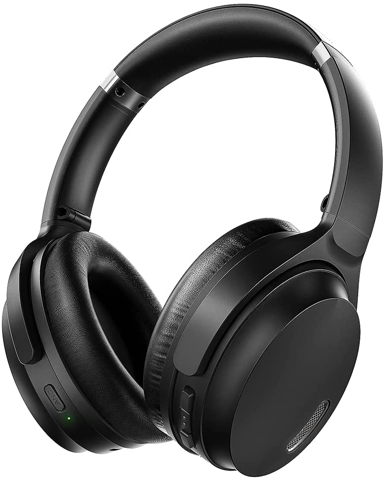 Photo 1 of Active Noise Cancelling Headphones HROEENOI JZ02 Bluetooth Headphones Wireless Over Ear Headphones with CVC 80 Microphone Deep Bass Headset 40 Hours Playtime for Travel Work TV Phone  Black
ACTUAL HEADPHONES DIFFERENT FROM STOCK PHOTO