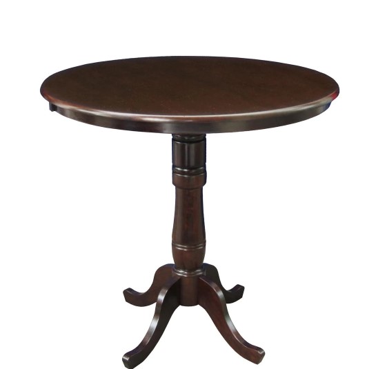 Photo 1 of Rich Mocha Solid Wood PubBar Table TOP ONLY