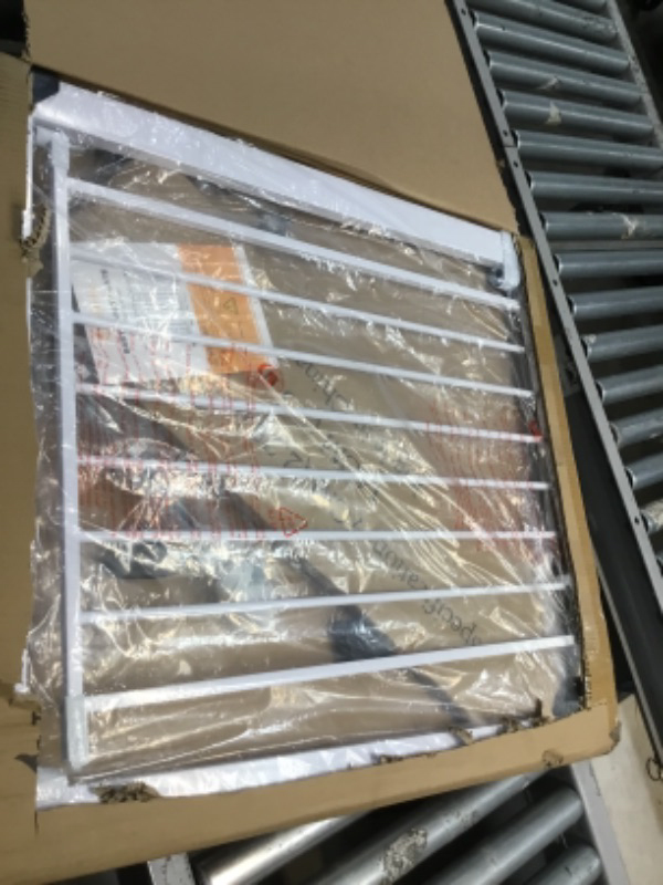 Photo 1 of Tokkidas 406295 Auto Close Safety Baby Gate Extra Wide Dog Gate Durable Easy Walk Thru Child Gate for Stairs Doorways House Includes 275  55 Extension Pressure Mounted Kit NO Drilling