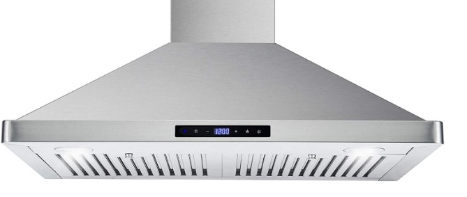 Photo 1 of Cosmo 63175S 30 Inch 380 CFM Wall Mount Kitchen Range Hood with Soft Touch Digital Push Control and Energy Efficient LED Lighting Stainless Steel