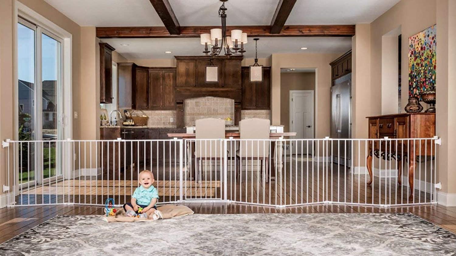 Photo 1 of Regalo 192Inch Super Wide Adjustable Baby Gate and Play Yard 4In1