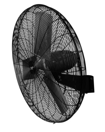 Photo 1 of Comfort Zone 30 inches  2Speed HighVelocity Industrial Wall Fan with Aluminum Blades and Adjustable Tilt Black