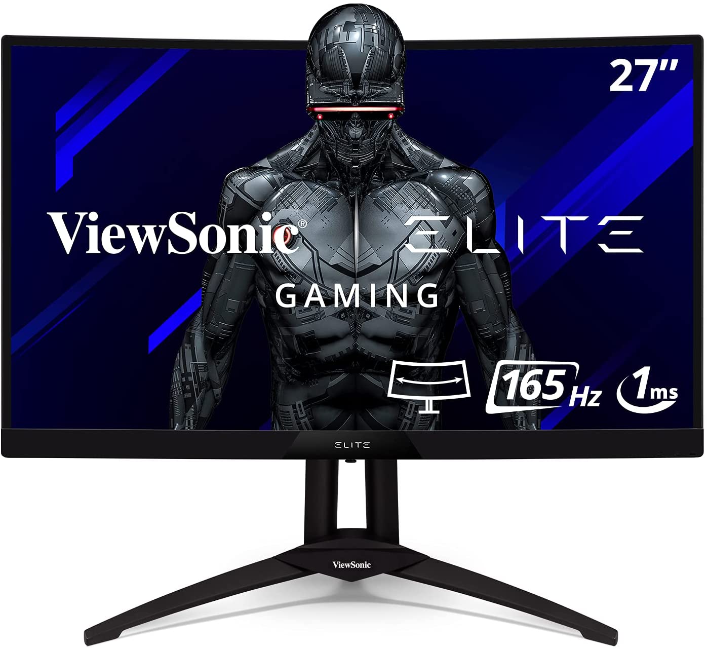 Photo 1 of ViewSonic ELITE XG270QC Curved 27 Inch 1ms 1440p 165Hz FreeSync Premium Pro Gaming Monitor with VESA DisplayHDR 400 and Advanced Ergonomics for Esports