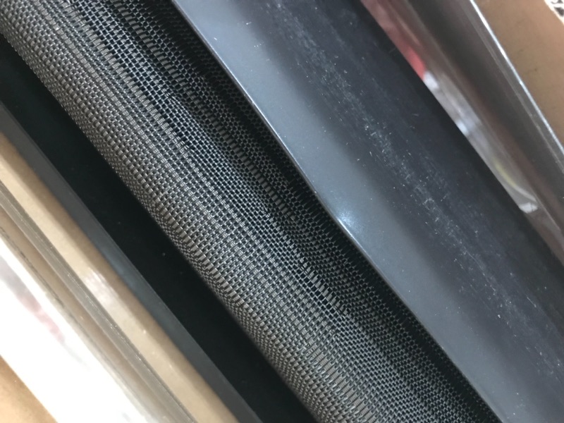 Photo 1 of 96 black pull down screen DAMAGED ENDS AND FRAME