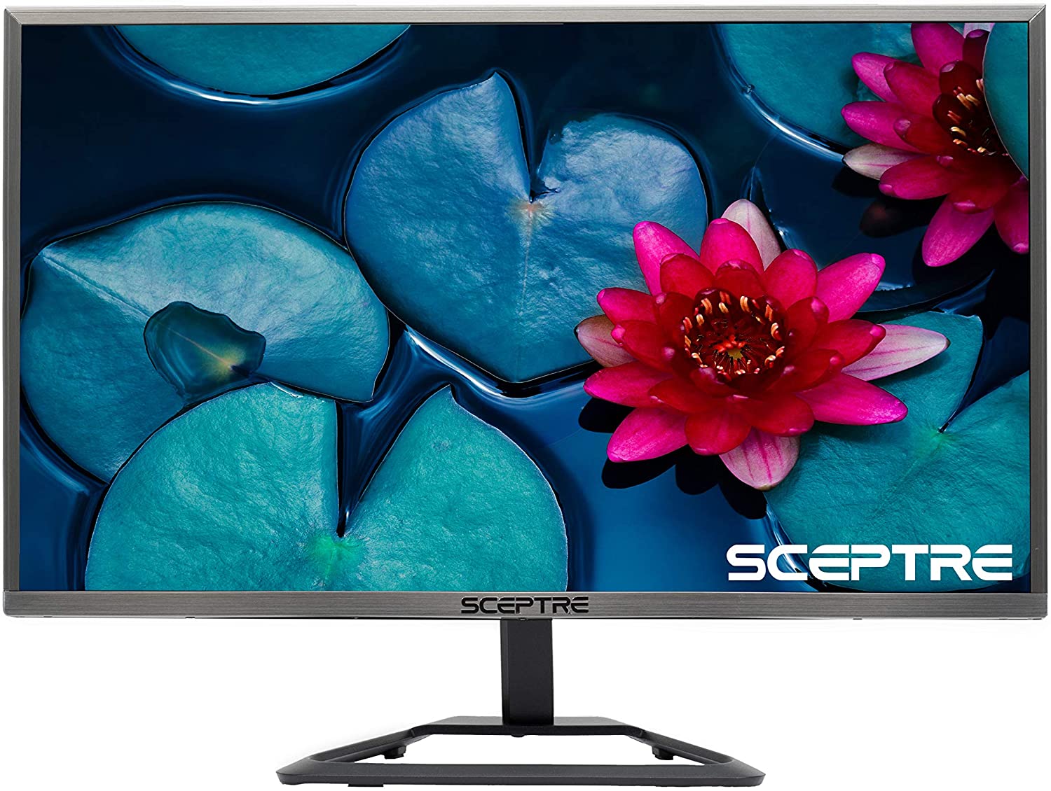 Photo 1 of Sceptre 24 Inch Ultra Thin Ultra Slim 1080P 75Hz LED Monitor HDMI VGA Metal Black E248W1920R