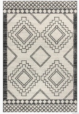 Photo 1 of JONATHAN Y Moroccan HYPE 8 x 10 CreamBlack Indoor Geometric Area Rug