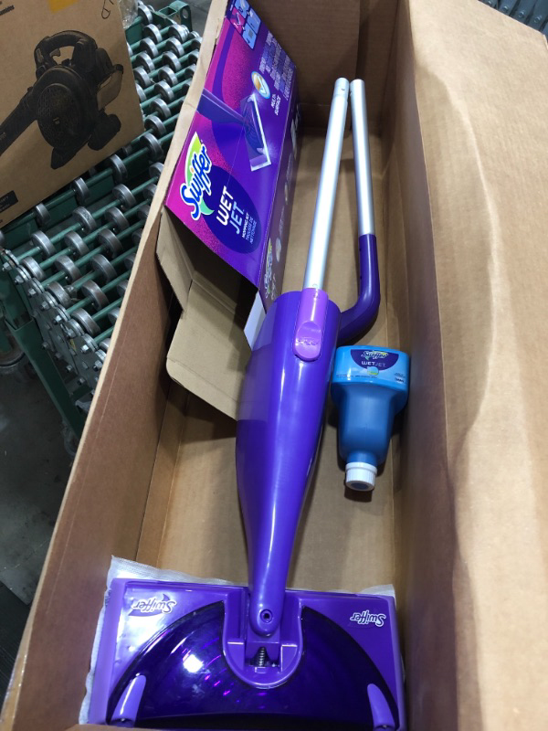 Photo 2 of **PARTS ONLY ** Swiffer WetJet Hardwood and Floor Spray Mop Cleaner Kit Includes 1 Power Mop  Cleaning Solution Batteries