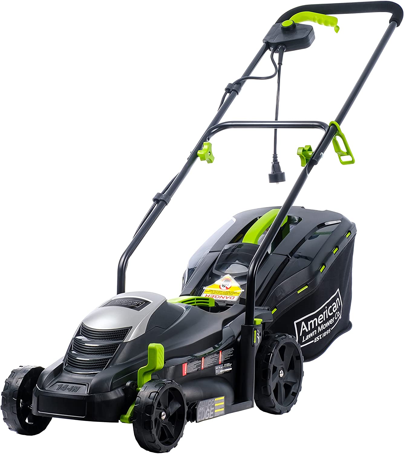 Photo 1 of American Lawn Mower Company 50514 14Inch 11Amp Corded Electric Lawn Mower Black