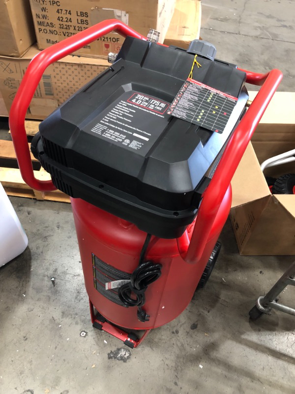 Photo 2 of Craftsman 20 gal Vertical Portable Air Compressor 175 psi 18 hp