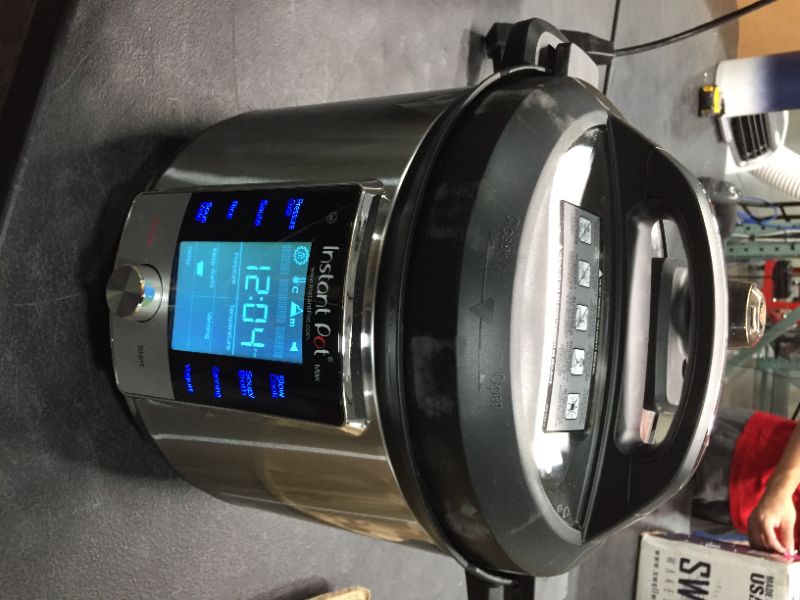 Photo 2 of Instant Pot Max 6 Quart Multiuse Electric Pressure Cooker with 15psi Pressure Cooking Sous Vide Auto Steam Release Control and Touch Screen