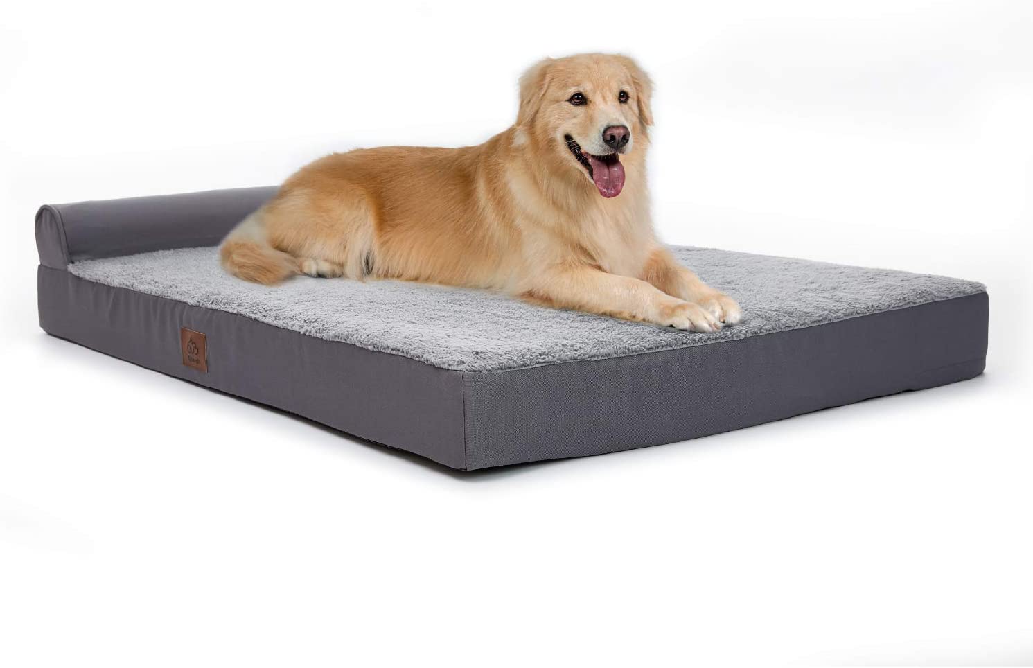 Photo 1 of Eterish Orthopedic Dog Bed for Medium Large Dogs EggCrate Foam Dog Bed with Removable Cover Pet Bed Machine Washable Grey