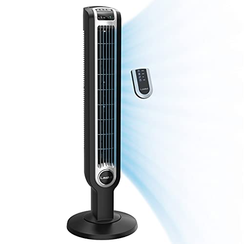 Photo 1 of Dreo 42 Tower Fan with Remote Floor Fan Oscillating 90 Powerful Fan 6 Speeds Quiet Bladeless Fan 3 Modes 12Hour Timer LED Display Black Indoor Standing Fans for Home Bedroom Office Room