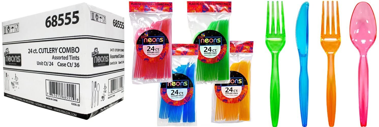 Photo 1 of Party Dimensions Plastic Combo Cutlery Multi Color